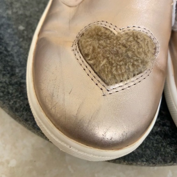 Old Soles Rose Gold slip on tennis shoes girl’s size 31 US 13.5 - Picture 11 of 15